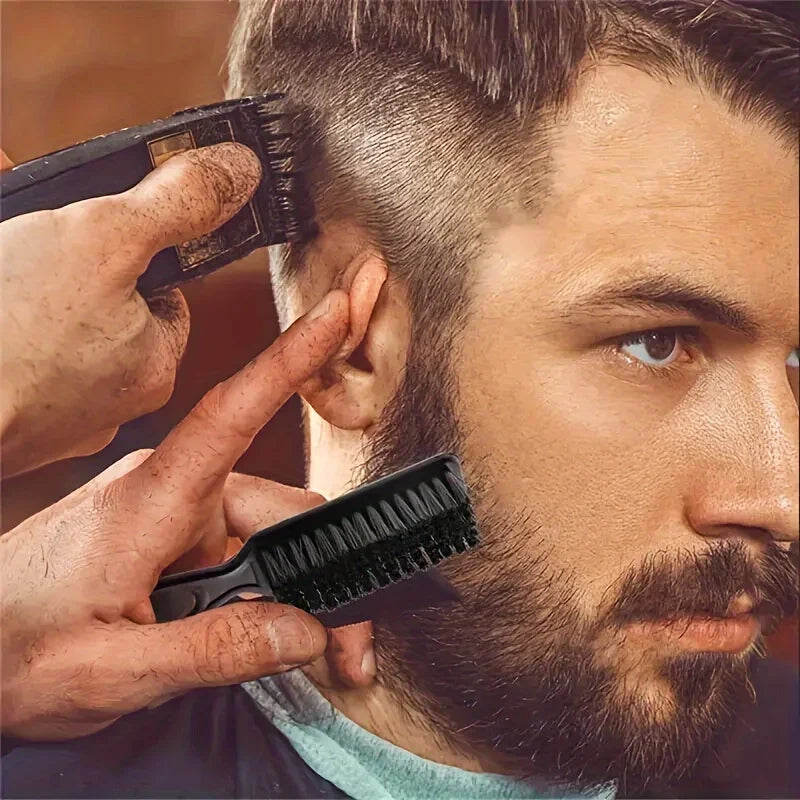 1pc/2pcs Beard Comb, Hair Cleaning Brush, Barber Neck Duster, Hair Removal Comb Hair Styling Hairdressing Tools