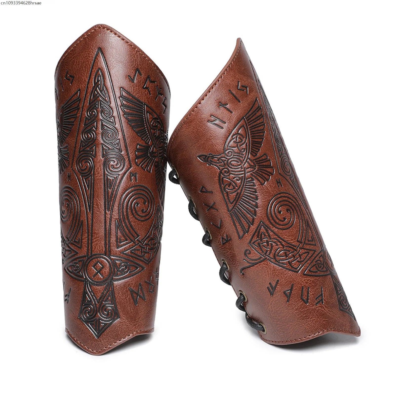 Vintage Wristband Viking Knight Cosplay Gothic Medieval Steampunk PU Leather Halloween Costumes Pirate Wrister Retro Accessory