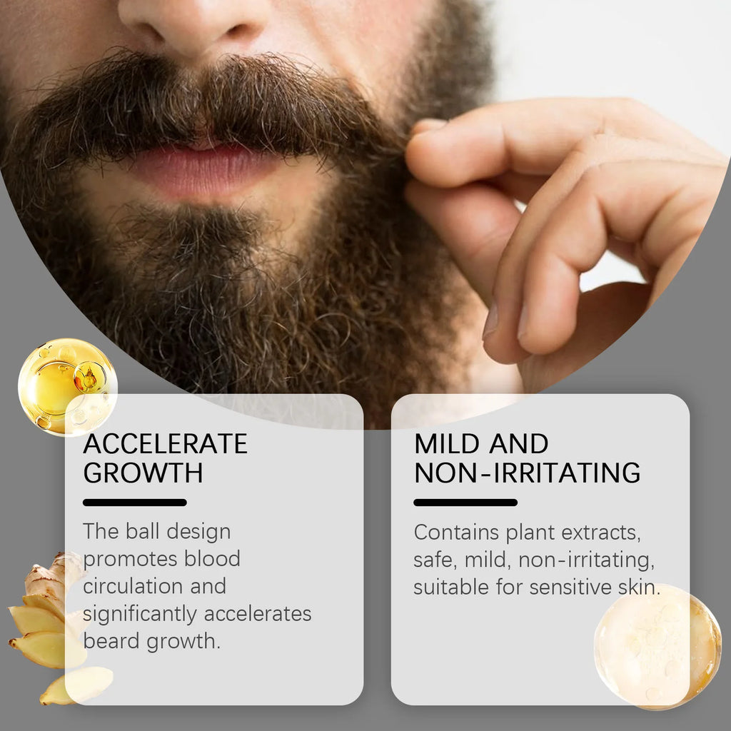 Aceite para el crecimiento de barba y bigote de jengibre