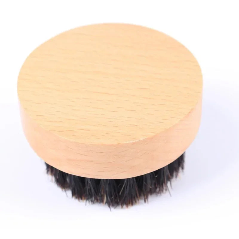 Men's Beard Brush Wooden Bristle Brush Beard Man Fashion Mustache Hair Brush Waves Comb for Beard