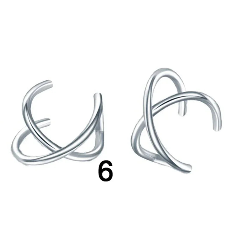 Fashion 1/12pcs Gold Silver Viking Hair Braids Dreadlock Non-Piercing Ear Clip Beard Beads Cuffs Clip Hair Accessories