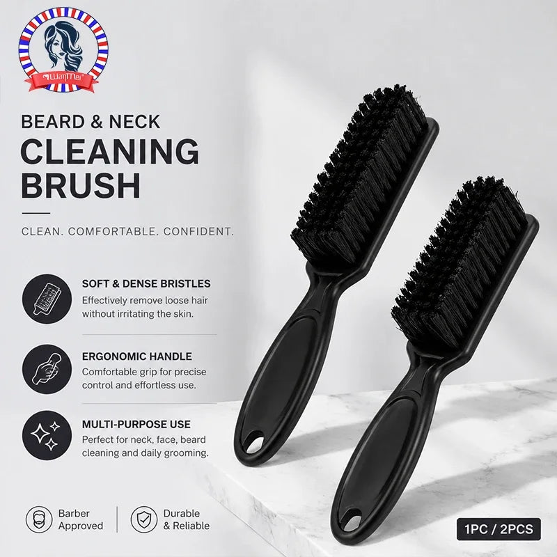 1pc/2pcs Beard Comb, Hair Cleaning Brush, Barber Neck Duster, Hair Removal Comb Hair Styling Hairdressing Tools