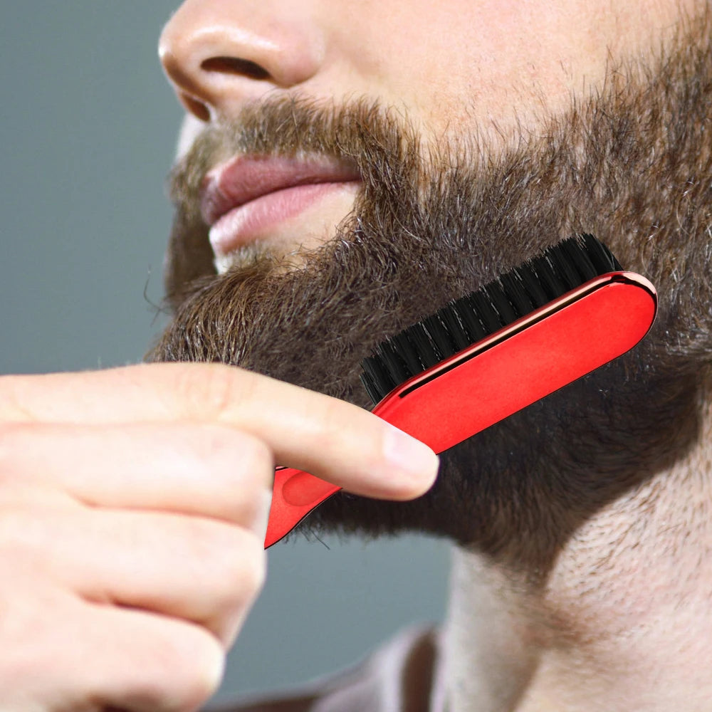 8 Color Barber Beard Comb Two-sided Men's Shaving Brush Beard Brushes Salon Hairdressing Hair Styling Tool