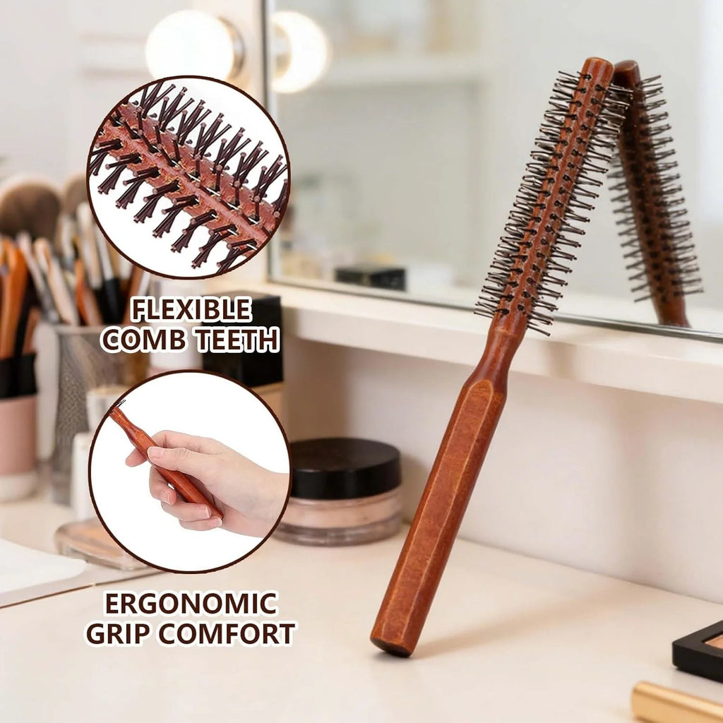 Round Round Styling Hair Brush New Beard Comb  for Wet Wavy Hair Bangs, Lifting, Curling Unisex