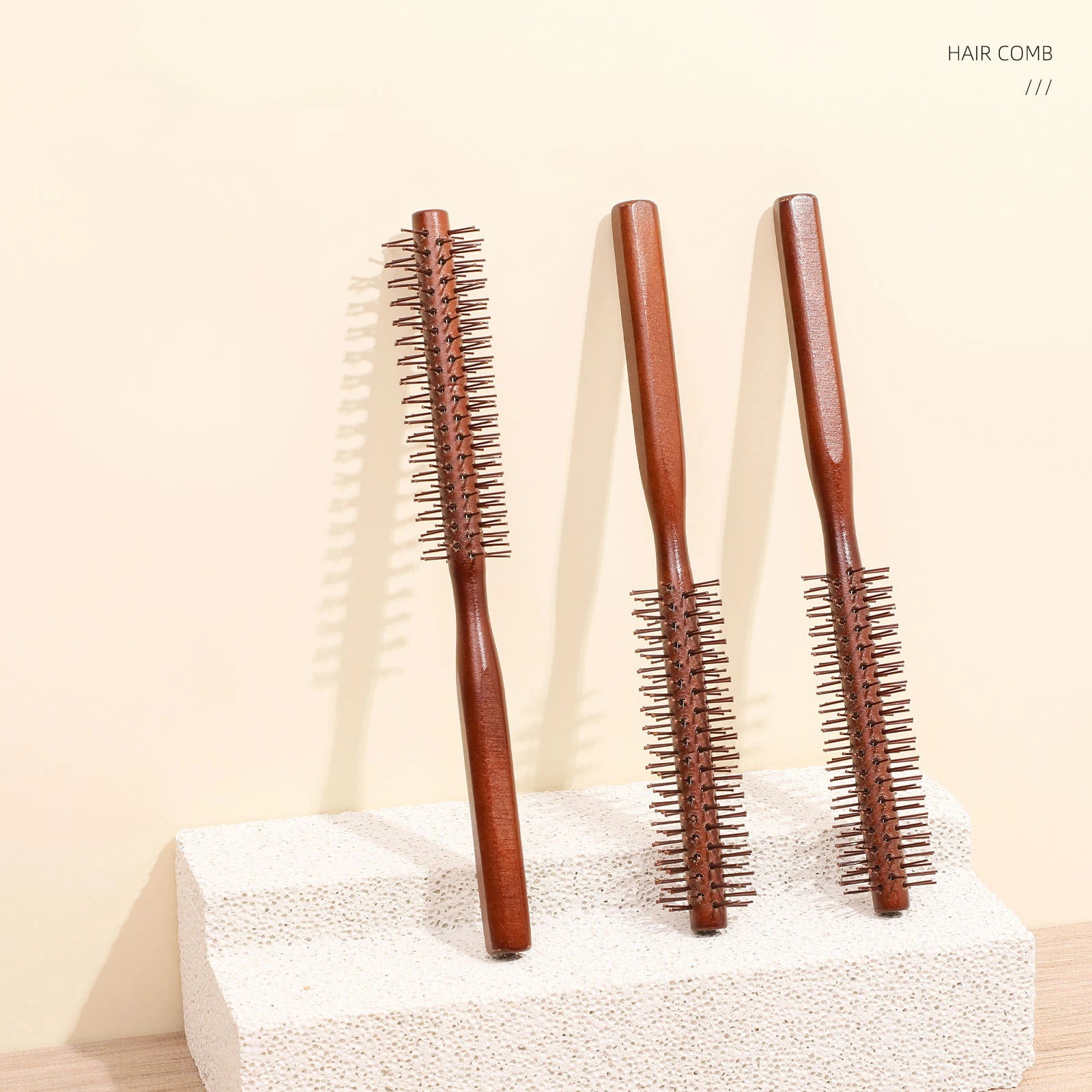 Round Round Styling Hair Brush New Beard Comb  for Wet Wavy Hair Bangs, Lifting, Curling Unisex