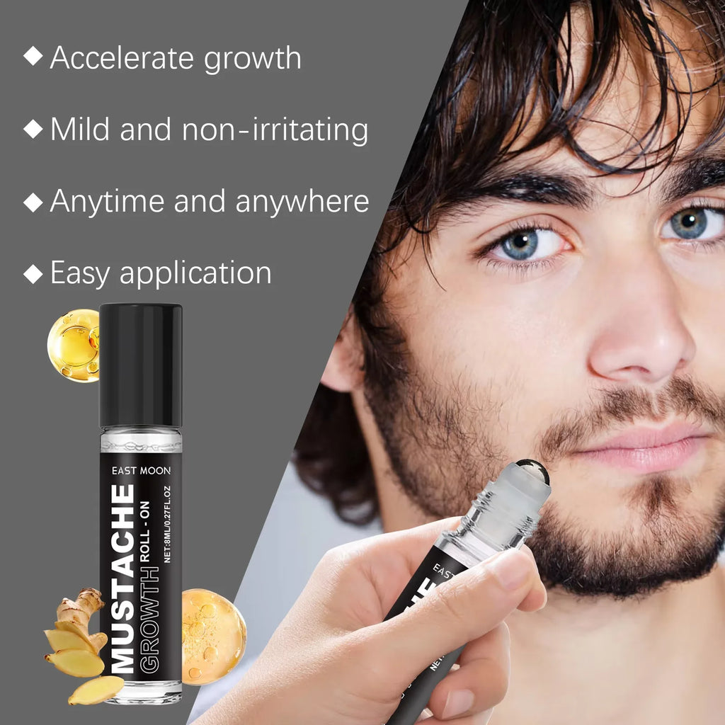 Aceite para el crecimiento de barba y bigote de jengibre