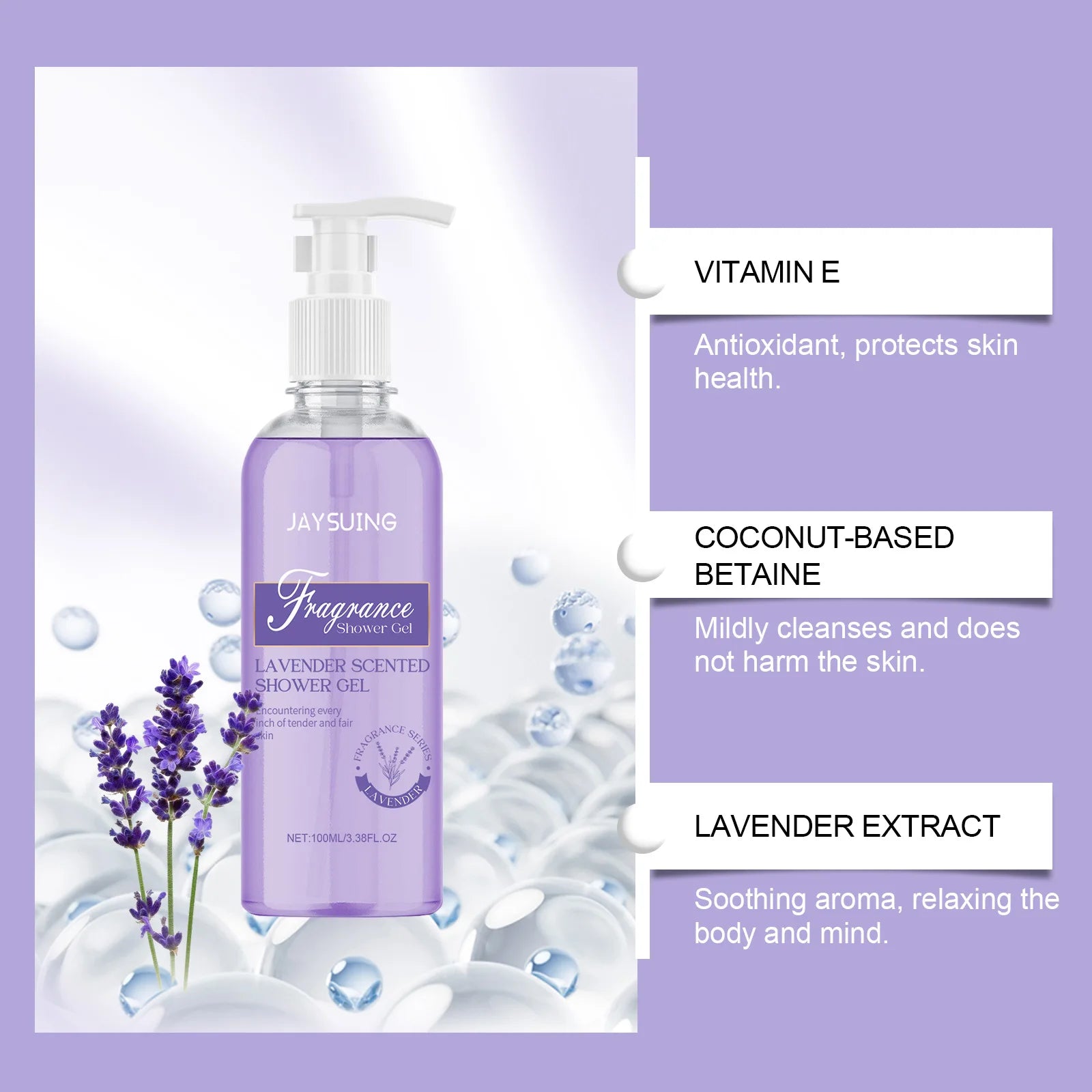 Jaysuing Fragrant Shower Gel – Long-Lasting Perfume Body Wash | Deep Cleansing & Moisturizing