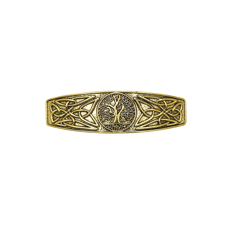 Retro Vikings Celtics Knot Hairpin Women Metal Irish Hindu Symbol Hair Decor Barrette Long Hair Design Female Jewelry