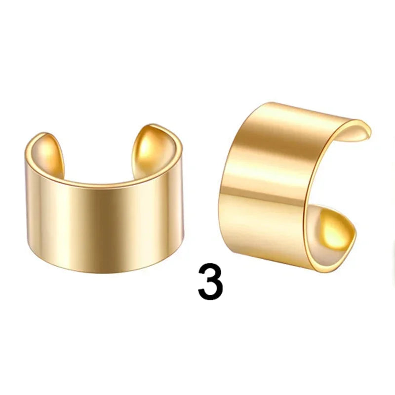 Fashion 1/12pcs Gold Silver Viking Hair Braids Dreadlock Non-Piercing Ear Clip Beard Beads Cuffs Clip Hair Accessories