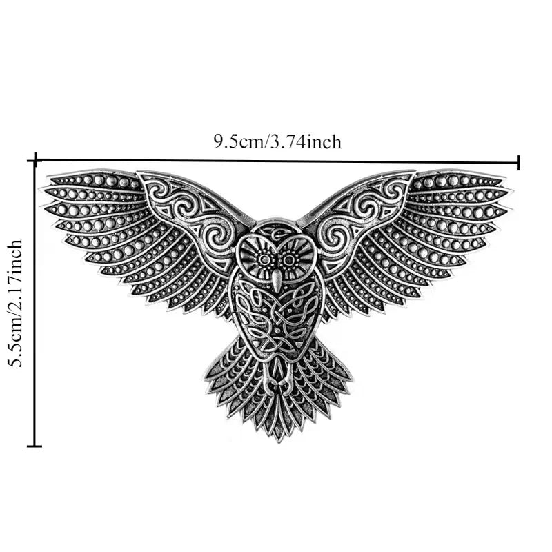 Viking Owl Hair Clip Vintage Trendy Personality Women's Accessory Party Jewelry Valentine Mother Birthday Gift