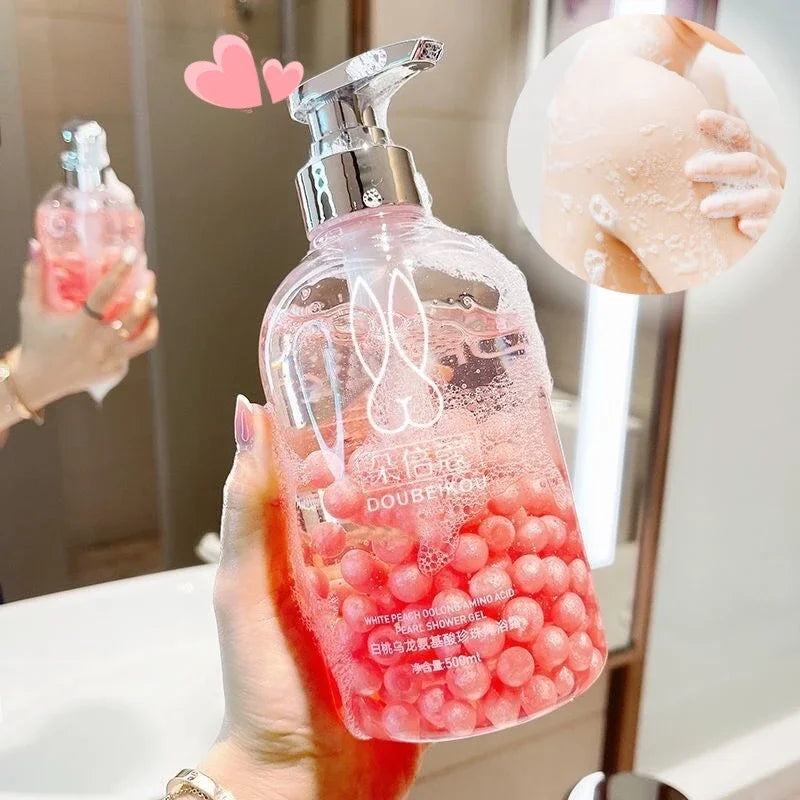 Korean Whitening Pearl Body Wash – Brightening & Moisturizing Shower Gel for All Skin Types