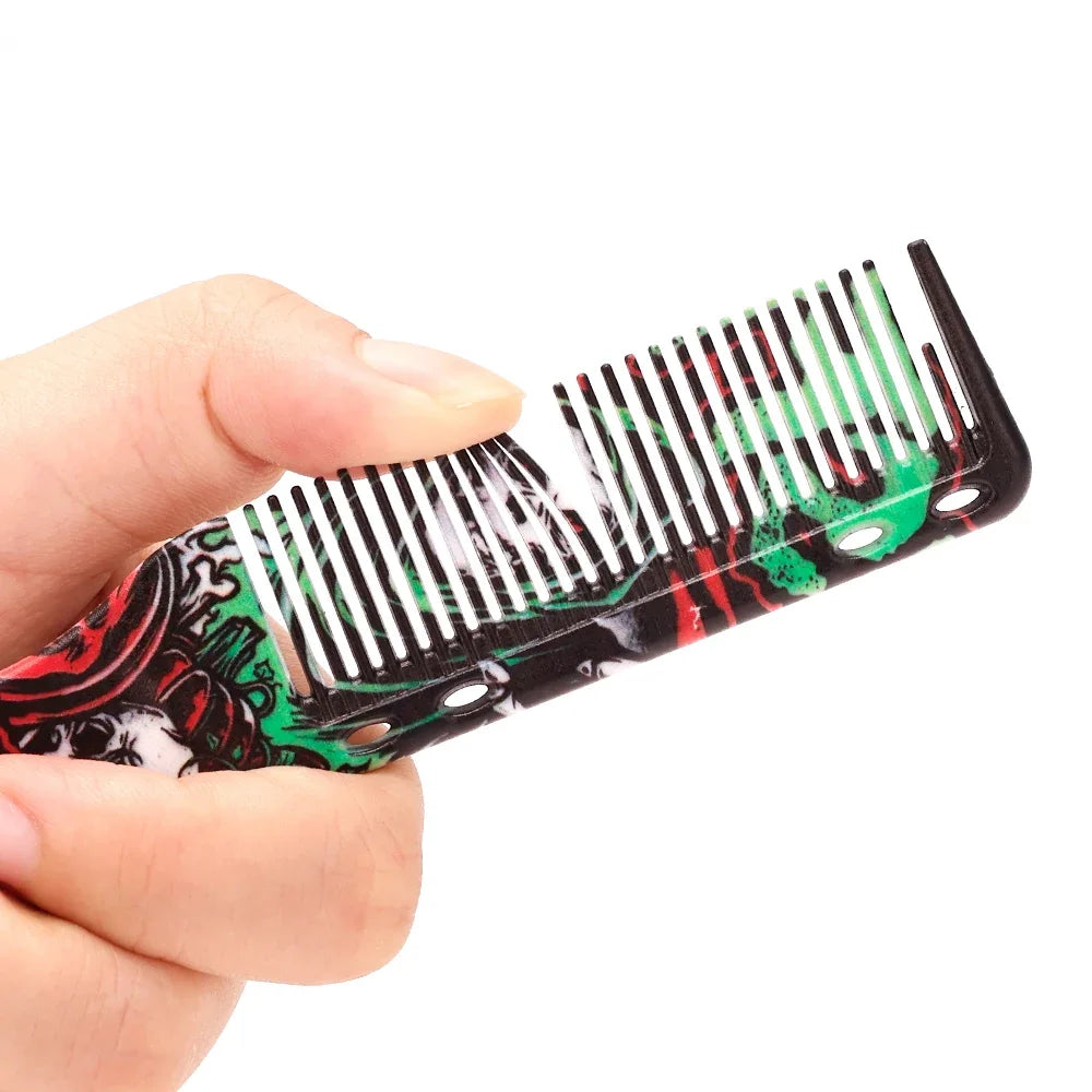 8 Color Barber Beard Comb Two-sided Men's Shaving Brush Beard Brushes Salon Hairdressing Hair Styling Tool
