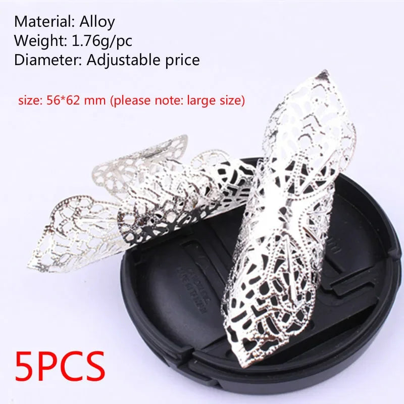 Vintage Braids Dreadlock Beard Beads Cuffs Clips for Hair Rings Adjustable Viking Hair Dread Women Accessories Fashion Jewelries