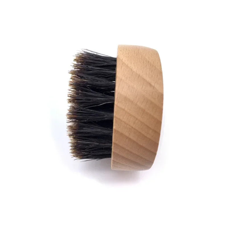 Men's Beard Brush Wooden Bristle Brush Beard Man Fashion Mustache Hair Brush Waves Comb for Beard