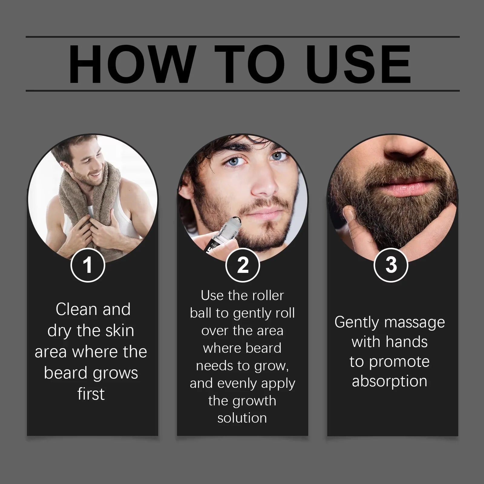 Aceite para el crecimiento de barba y bigote de jengibre