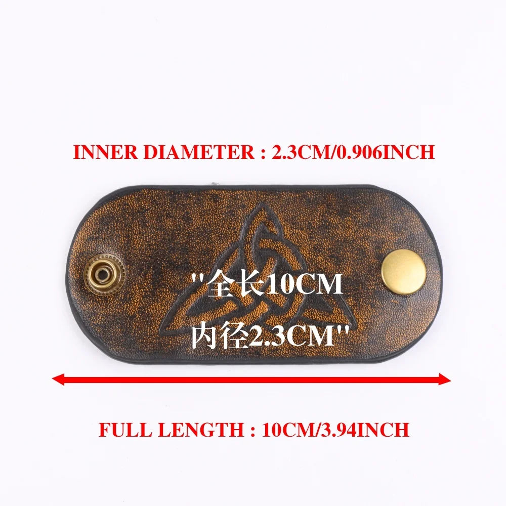 Belt Renaissance Celtic Medieval Viking Knight Hair Beard Bead Belt Accessories Leather Belt for Men
