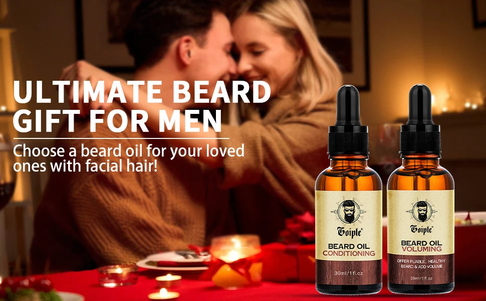 Trío Vikingo para el Cuidado de la Barba – Set de Aceites Naturales Hidratantes y Voluminizadores para Barba (3 piezas)