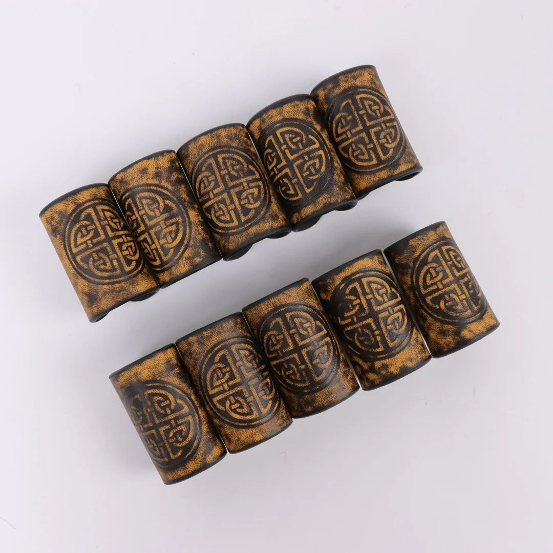 Unisex Retro Viking Celtic Knot Hair Ties Gothic Nordic Style for LARP Cosplay Renaissance Festivals And Viking Accessories Belt