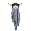 Viking Horn Hat with Detachable Beard — Knit Winter Beanie for Cosplay & Parties