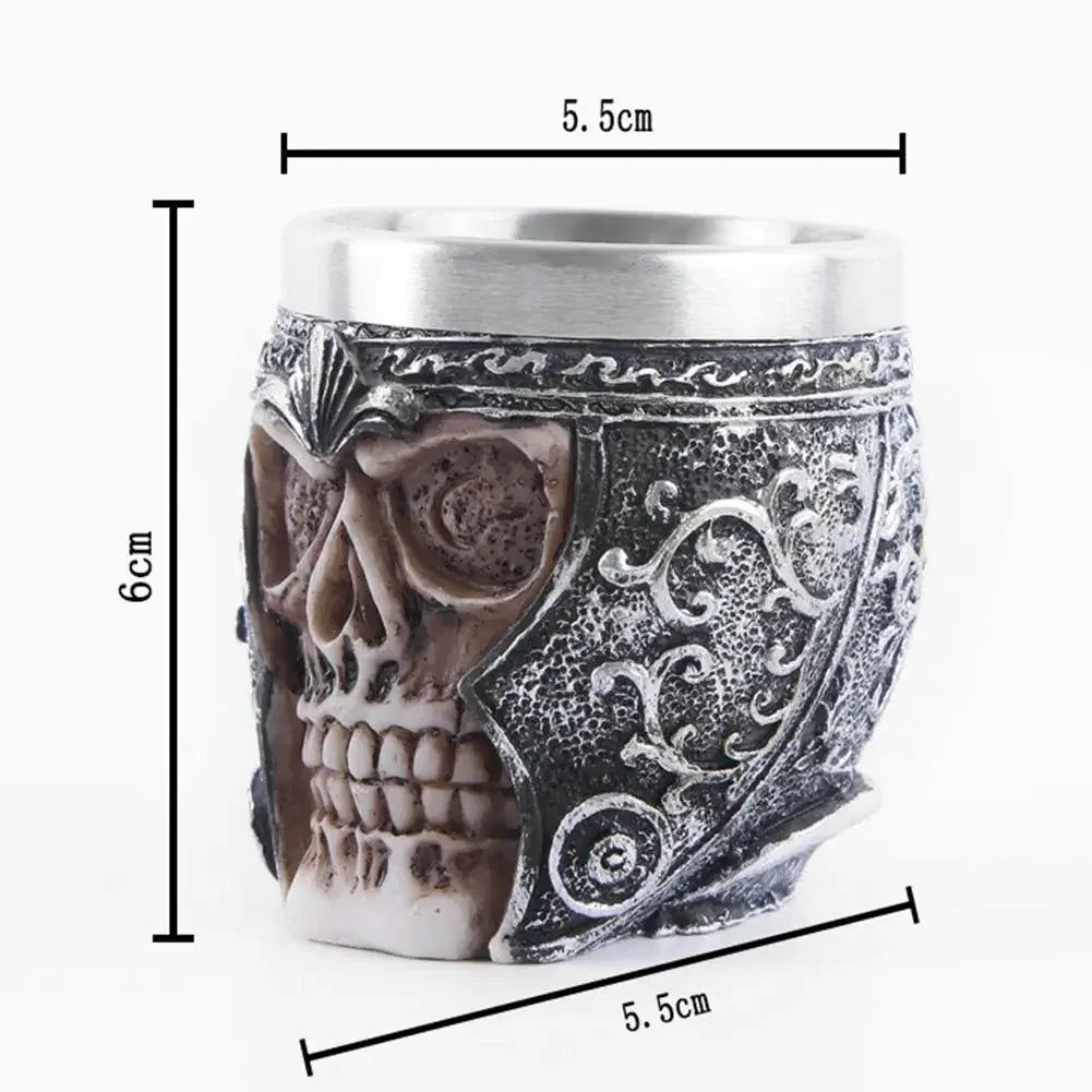 Viking Barrel Beer Mug — Double Wall Insulated Stainless Steel, 500ml