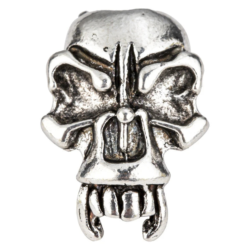 1piece Skull Helmet Viking Rune Big Hole Beads Hair Braid Dreadlock Beard Bead Pendant DIY Bracelet Necklace for Jewelry Making