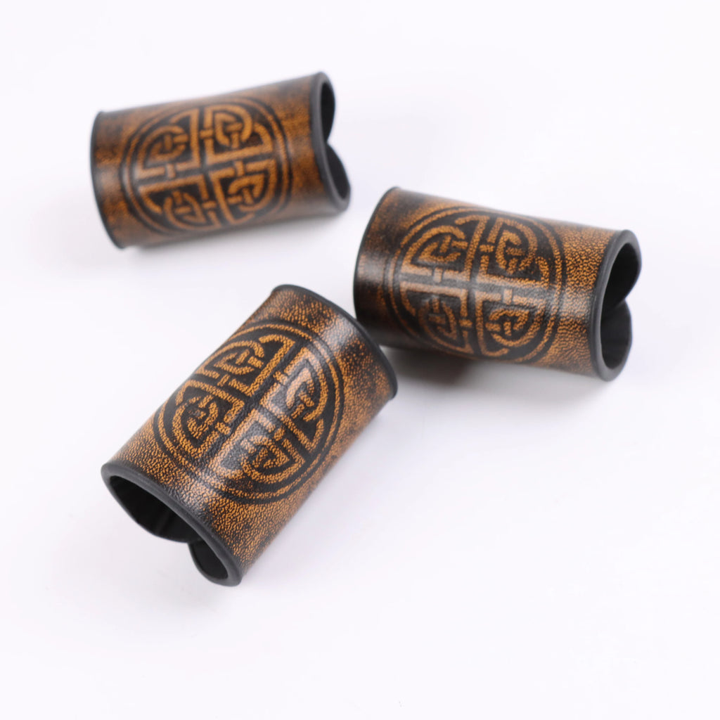 Belt Renaissance Celtic Medieval Viking Knight Hair Beard Bead Belt Accessories Leather Belt for Men