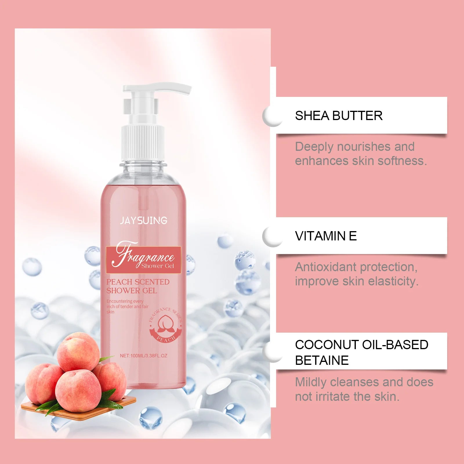 Jaysuing Fragrant Shower Gel – Long-Lasting Perfume Body Wash | Deep Cleansing & Moisturizing