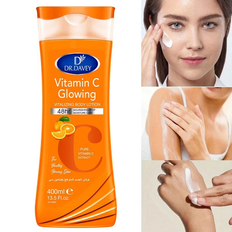 DR. DAVEY Vitamin C Skin Care Set – Body Lotion, Soap & Body Oil | Unisex 735ml