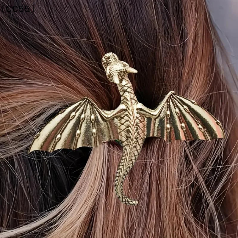 Vintage Viking Dragon Hairpin Fashionable And Elegant Women's Retro Nordic Norwegian Style Hair Accessory Gift〔CC55〕
