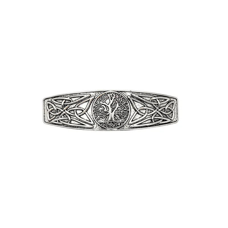 Retro Vikings Celtics Knot Hairpin Women Metal Irish Hindu Symbol Hair Decor Barrette Long Hair Design Female Jewelry