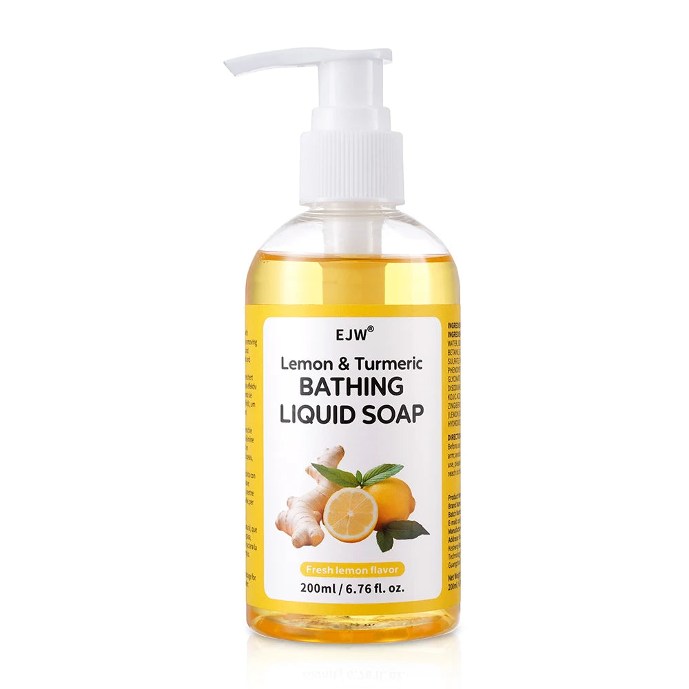Turmeric Brightening Body Wash – Deep Cleansing & Hydrating Shower Gel for Uneven Skin