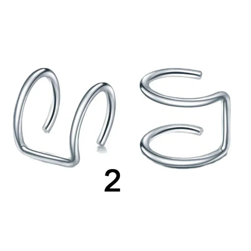 Fashion 1/12pcs Gold Silver Viking Hair Braids Dreadlock Non-Piercing Ear Clip Beard Beads Cuffs Clip Hair Accessories