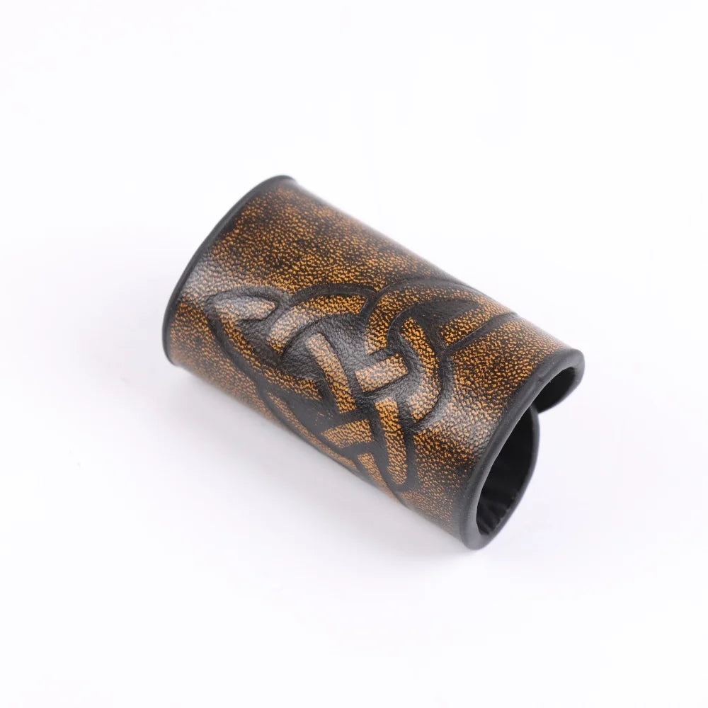 Belt Renaissance Celtic Medieval Viking Knight Hair Beard Bead Belt Accessories Leather Belt for Men