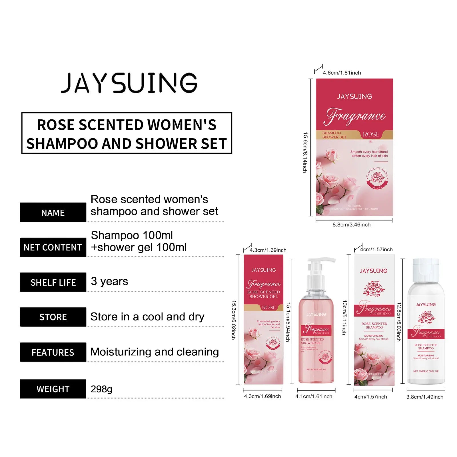 Jaysuing Fragrant Shower Gel – Long-Lasting Perfume Body Wash | Deep Cleansing & Moisturizing