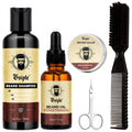 GOIPLE Beard Growth Care Kit – Moustache Shampoo, Conditioning Oil & Beard Balm
