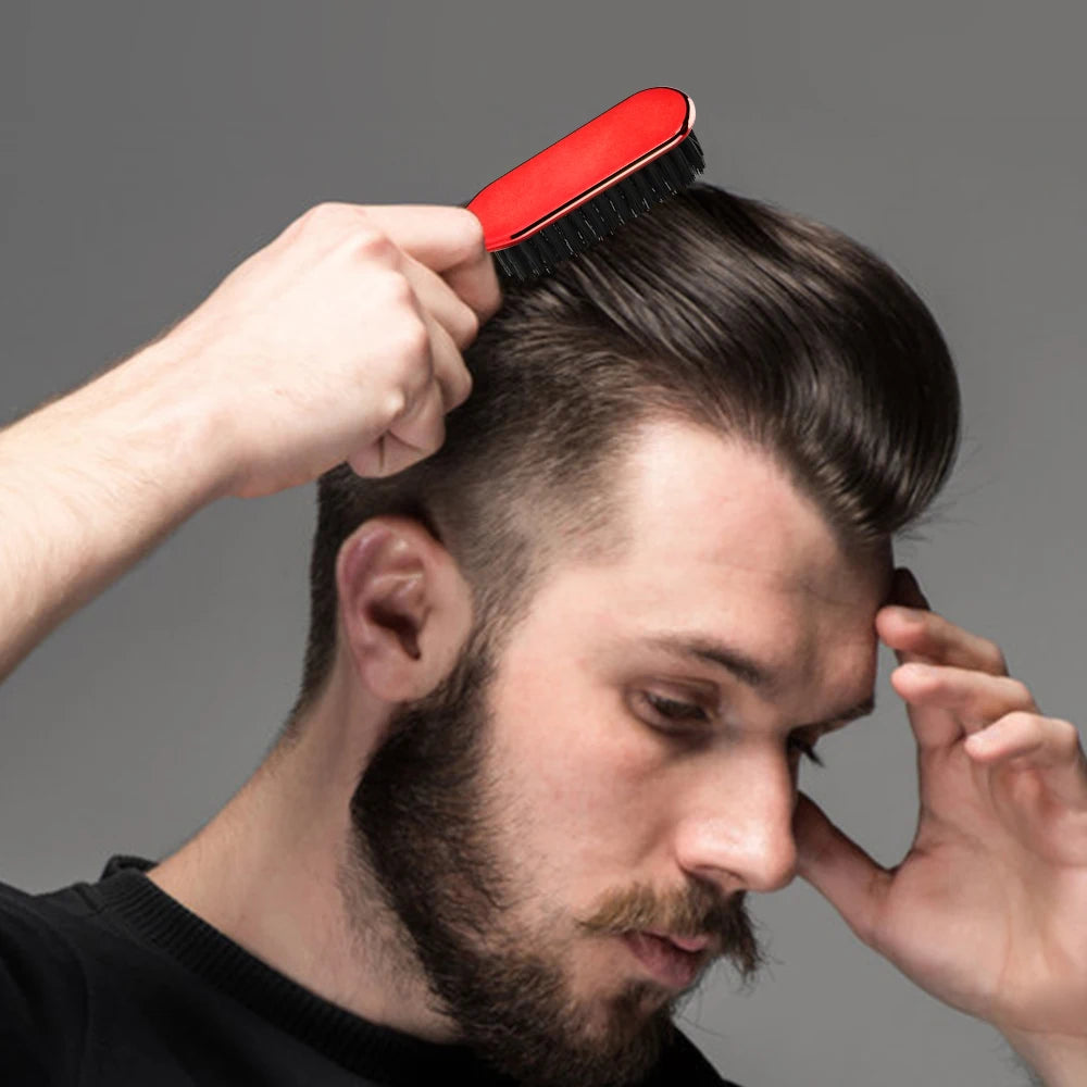 8 Color Barber Beard Comb Two-sided Men's Shaving Brush Beard Brushes Salon Hairdressing Hair Styling Tool