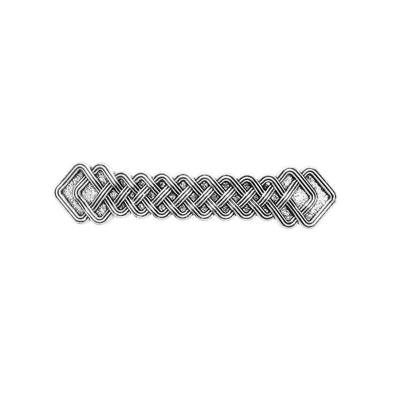 Retro Vikings Celtics Knot Hairpin Women Metal Irish Hindu Symbol Hair Decor Barrette Long Hair Design Female Jewelry