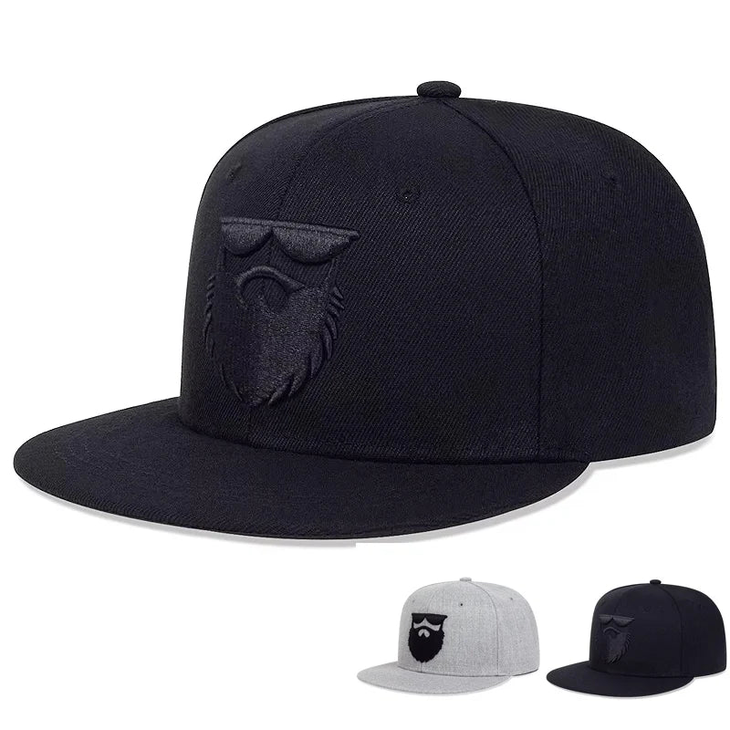 Unisex Beard Old Men Embroidery Hip-hop Hats Spring And Autumn Outdoor Adjustable Sports Casual Baseball Caps Sunscreen Hat
