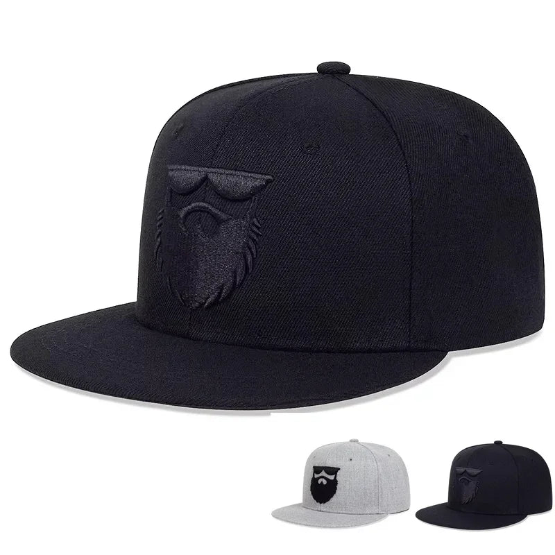 Unisex Beard Old Men Embroidery Hip-hop Hats Spring And Autumn Outdoor Adjustable Sports Casual Baseball Caps Sunscreen Hat