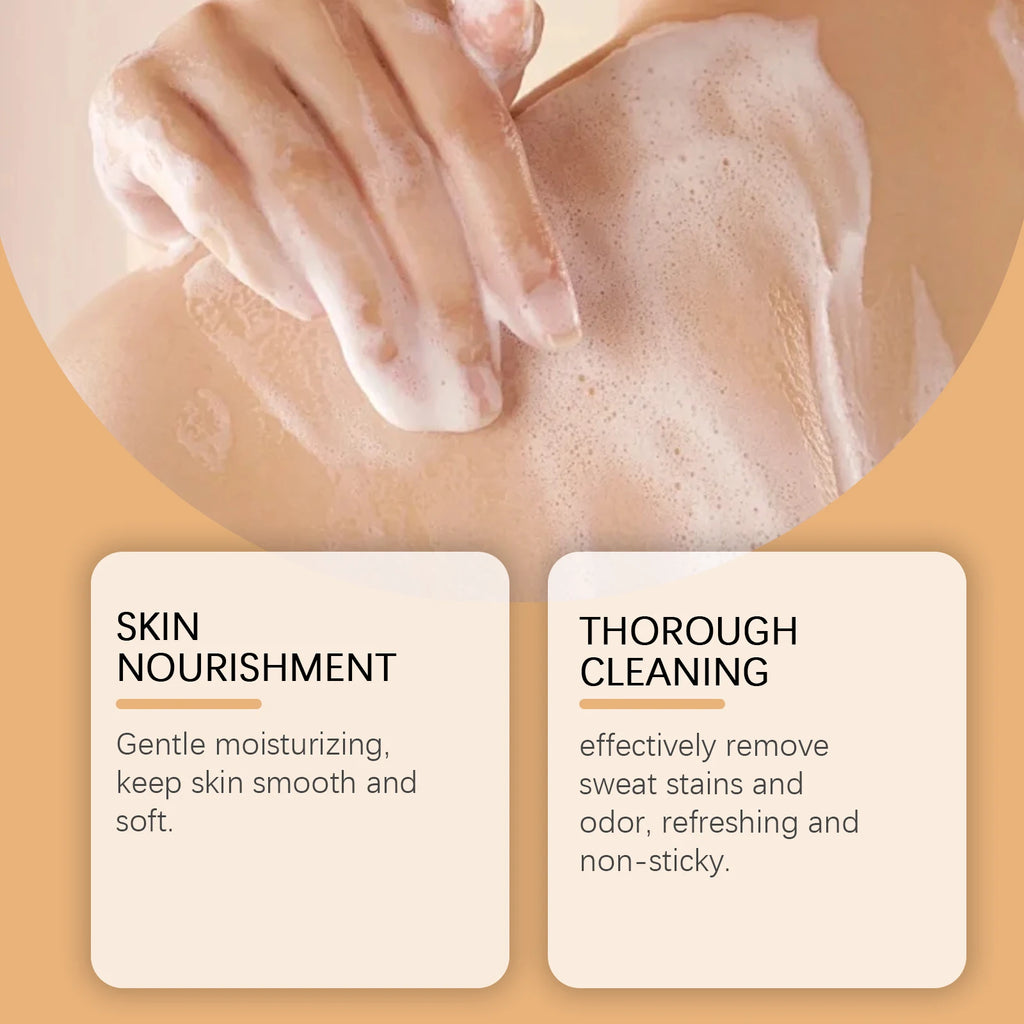 OceAura Persimmon Deodorant Body Wash Odor Eliminator Hydrating Skin Care Body Cleansing Refreshing Shower Gel for Men & Women
