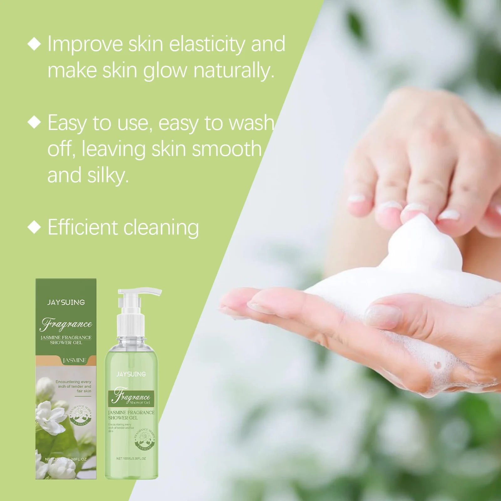 Jaysuing Fragrant Shower Gel – Long-Lasting Perfume Body Wash | Deep Cleansing & Moisturizing