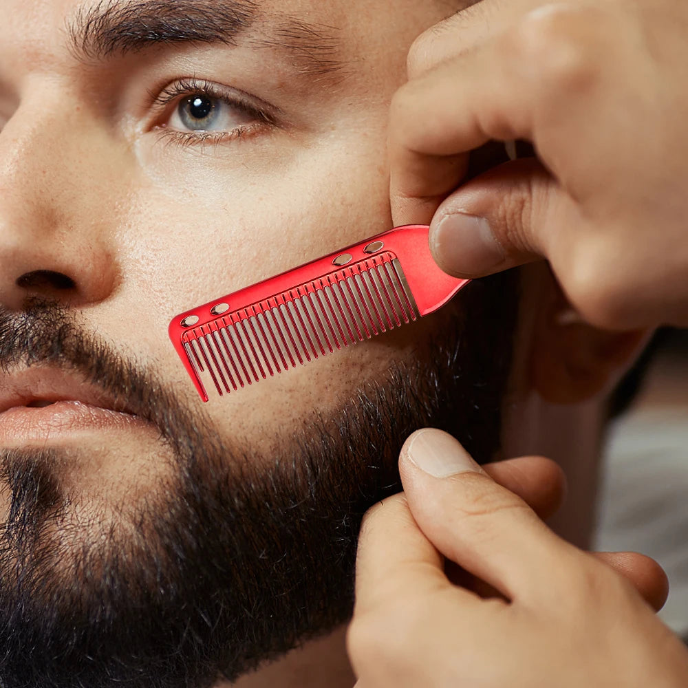 8 Color Barber Beard Comb Two-sided Men's Shaving Brush Beard Brushes Salon Hairdressing Hair Styling Tool